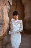 "Demur"- невероятной красоты свадебное платье из крупного кружева